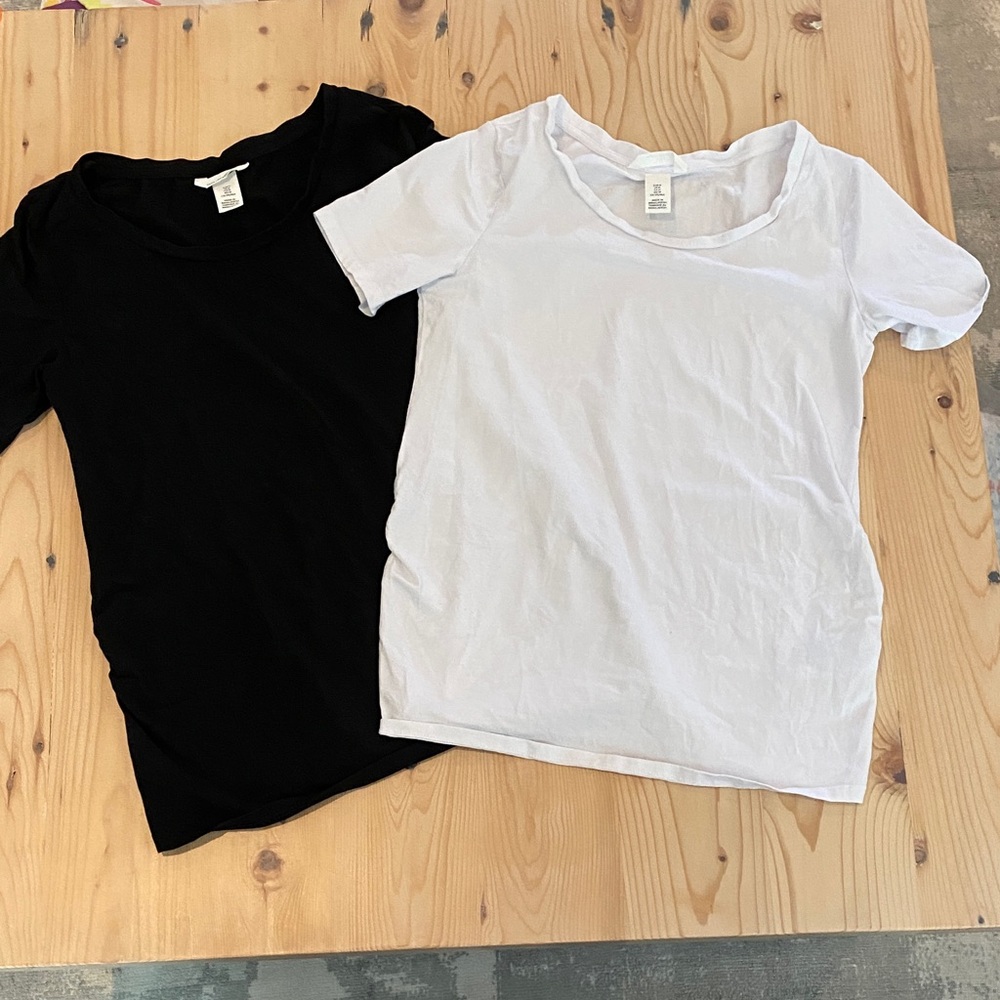 Maternity Black and White T-Shirts